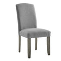 Emily 7 Piece Dining Set Dark Gray Dark Gray Marble