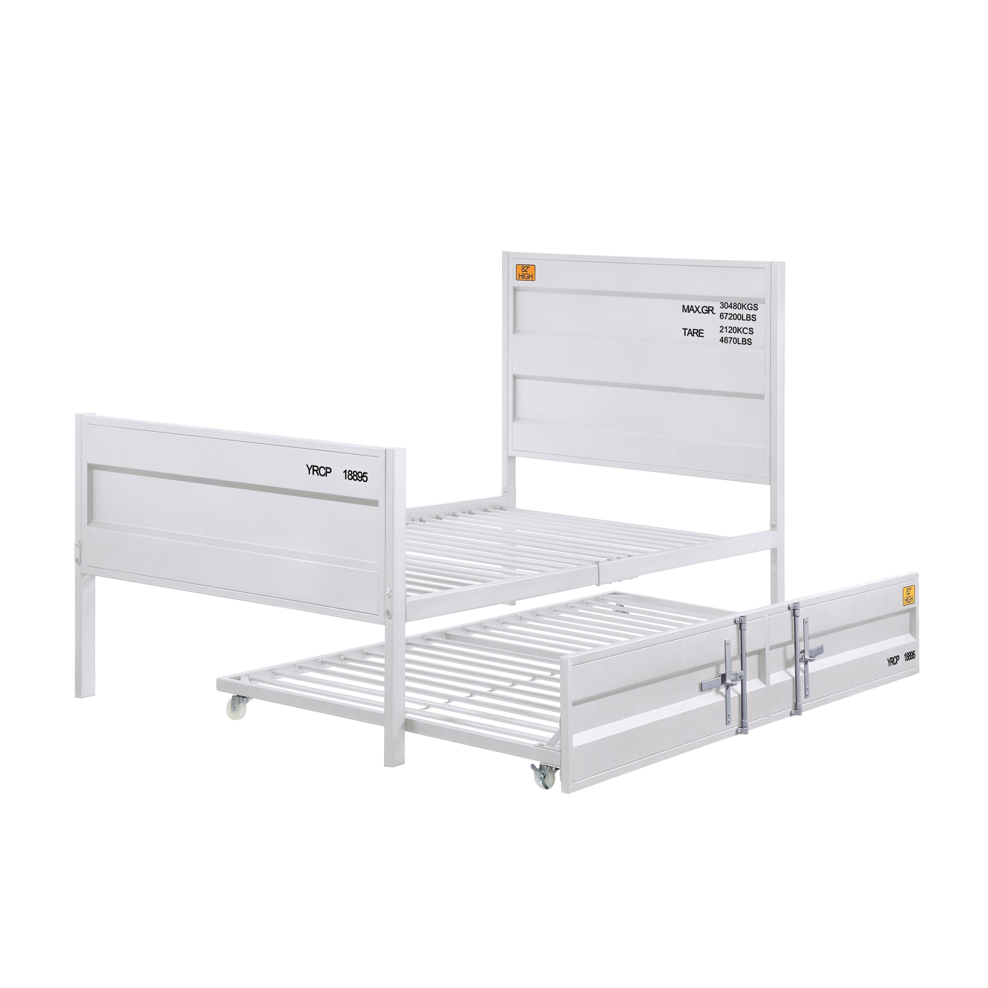 White Twin Platform Bed Twin White Iron Bedroom Contemporary Slat Beds Metal