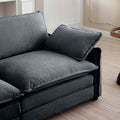 Warm And Cozy Sofa Set With Soft Cushions And Pillows, Home Theater Style Sofa Set Consisting Of A 3 Seater Sofa And Two Single Sofas Ingrey Corduroy Fabric Grey Corduroy 5 Seat
