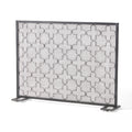 Fire Screen Black Silver Iron