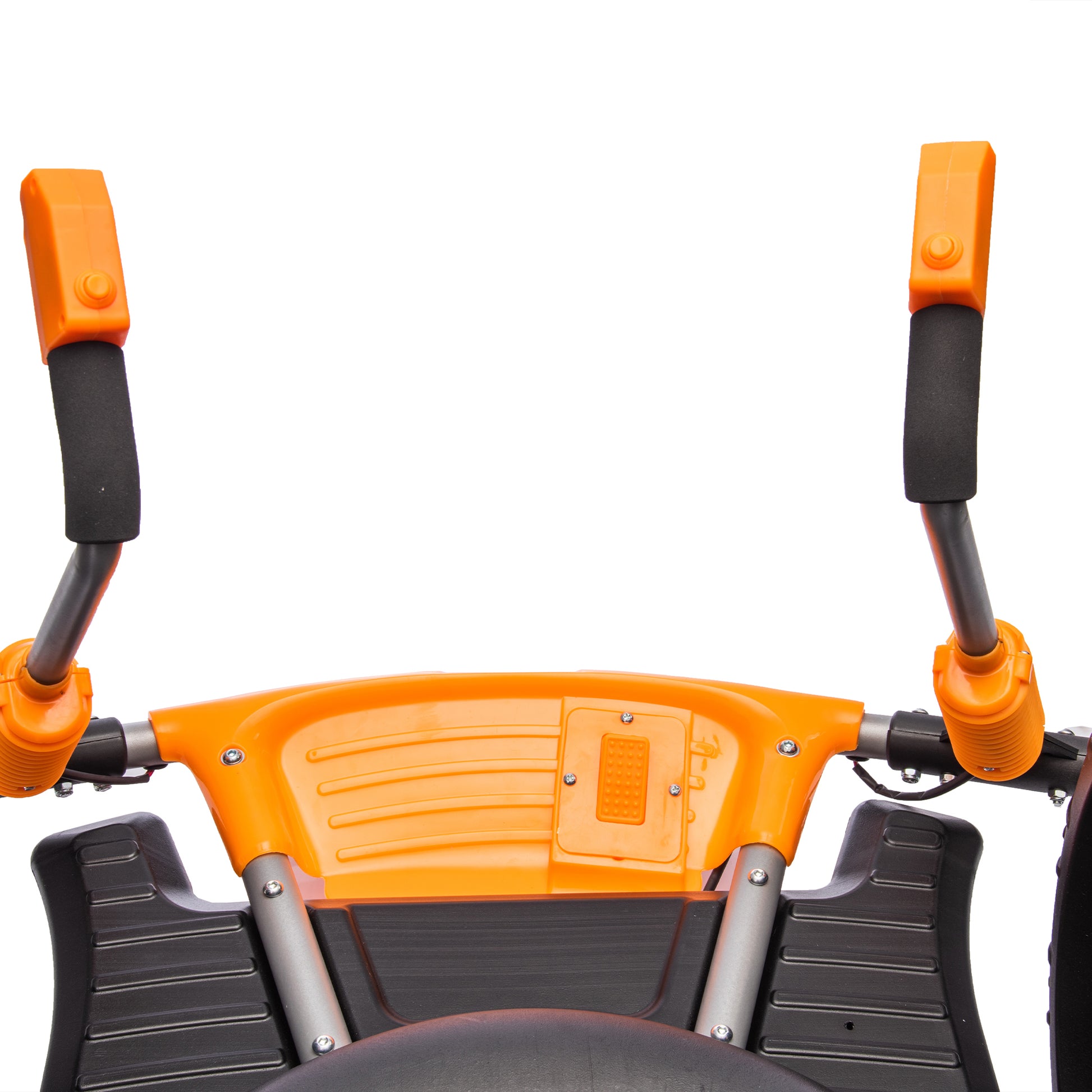 12V Kids Ride On Electric Toy,2Wd,16'' Exaggerated Wheel,Dual Handle Control For 360 Degree Flexible Steering And Rotation,Solid Metal Frame,Provide A Speed Of 4.66 Mph For Kids Aged 6 . Orange 50 99 Lbs Polypropylene