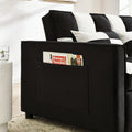 Modern Velvet Seat Sofa Couch Pull Out Bed,3 In One Convertible For Living Room Sofa Bed,Black White Black White Velvet Primary Living Space Cushion Back Medium Soft Medium Duty American Design Pillow Top Arms Foam Velvet 2 Seat