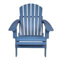 Oversize Wooden Outdoor Folding Adirondack Chair With Pre Assembled Backrest & Seatboard, Wood Patio Chair For Garden Backyard Porch Pool Deck Firepit No Adirondack Blue Garden & Outdoor Solid Wood
