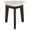 Francies 3 Piece Table Set White Marble White Marble