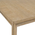 C Brown Leg Table Brown Solid Wood
