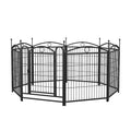 Dog Playpen Indoor 32 Inch 8 Panels Metal Dog Pen Pet Dog Fence Outdoor Exercise Pen With Doors, Heavy Duty Dog Fence Puppy Pen For Large Medium Small Dogs Indoor Outdoor Foldable Pet Exercise Pen