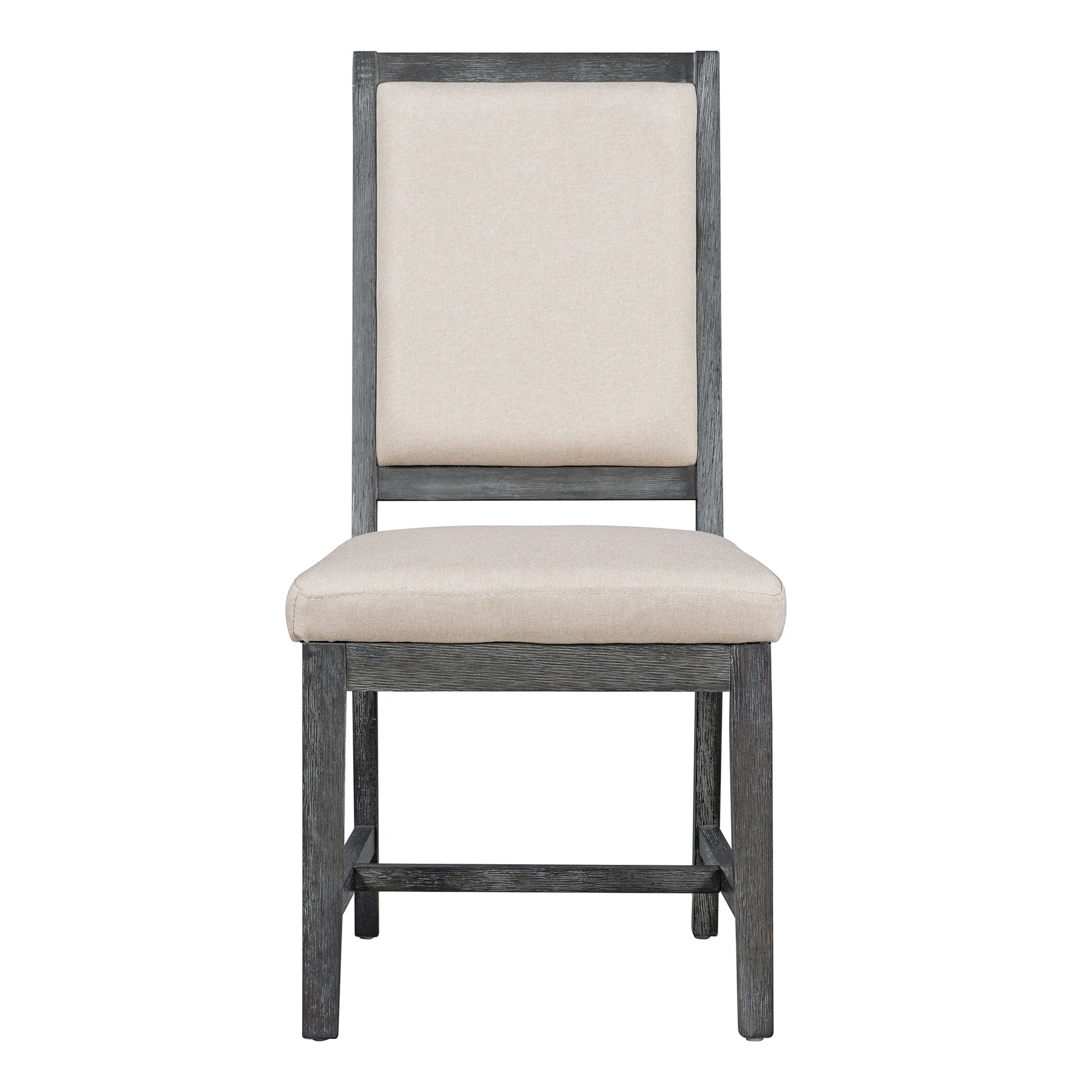 Retro Style Dining Chair Set With 4 Upholstered Chairs For Dining Room And Living Room Beige Black Beige Black Solid Wood Mdf