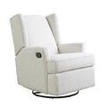 Hemingway Wingback Recliner In Cream Boucle Cream Fabric