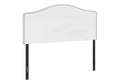 Bed, Headboard Only, Full Size, Bedroom, Upholstered, White Leather Look, Transitional White Foam Faux Leather