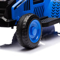 12V Kids Ride On Electric Tractor Black Knight,Kids Ride On Toy.2Wd,Non Skid Tires, Steering Wheel, Foot Pedal,With Removable Storage Tug,Light,Bluetooth,Music,Mp3,Usb,Power Display For Kids Aged 3 . Blue 50 99 Lbs Polypropylene