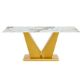 Modern Minimalist Rectangular Dining Table, 0.4 