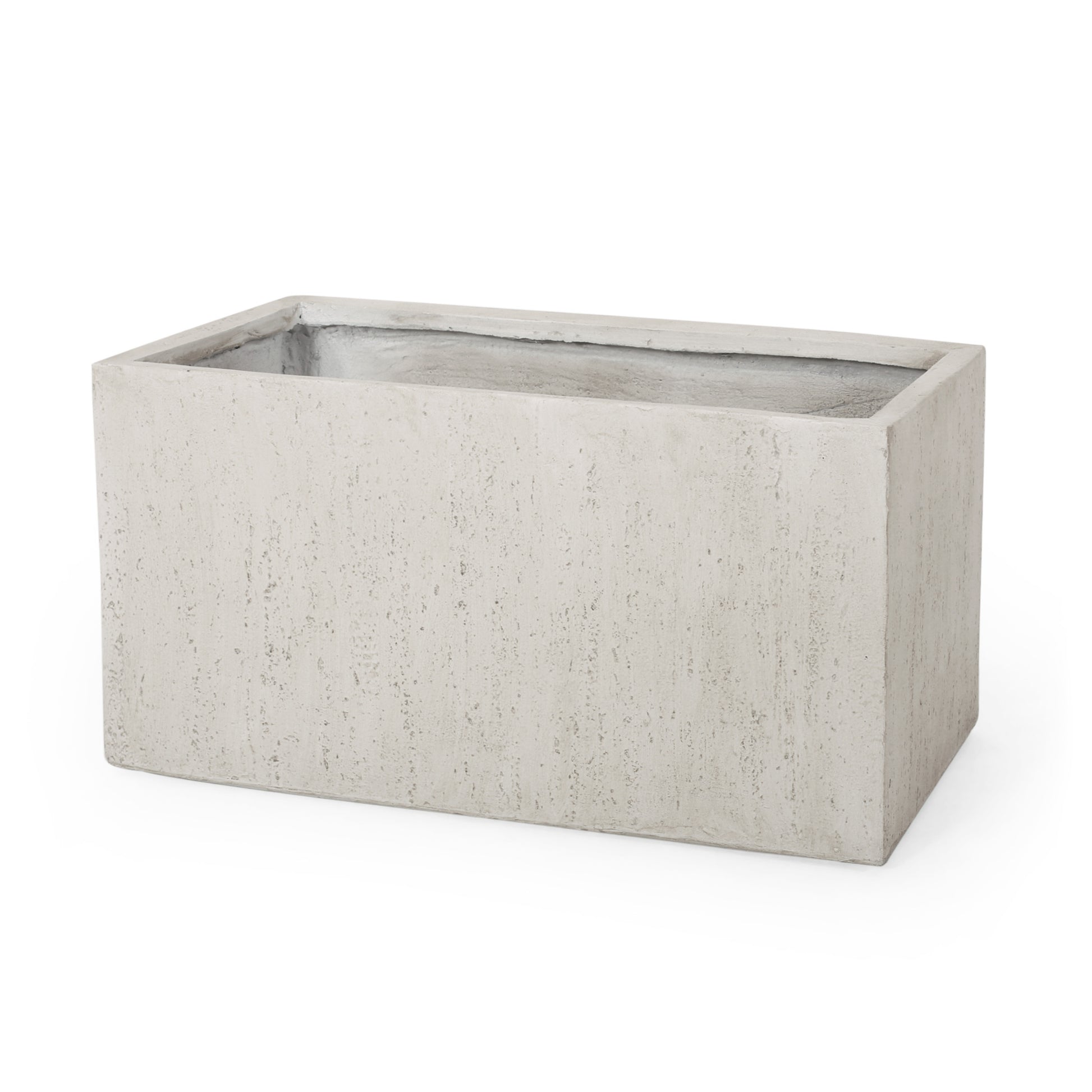 Outdoor Large Square Mgo Planter White Magnesium Oxide