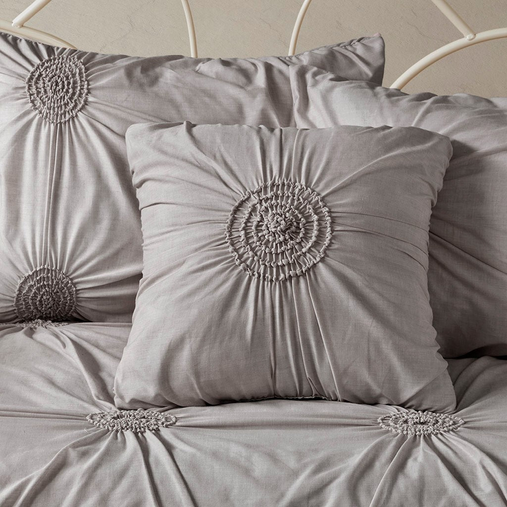 6 Piece Reversible Daybed Cover Set Dark Gray Daybed Dark Gray Polyester