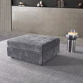 Ottoman 3019 Light Grey Light Grey Chenille Wood Primary Living Space Medium Soft Cushion Back Medium Duty American Design Eucalyptus Square Arms Carbon Fiber Chenille