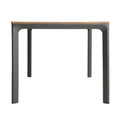 Westcott Dining Table With Wood Top Grey Wood