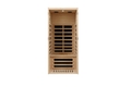 Hemlock One Person Far Infrared Roof Embedded Indoor Sauna Room Natural Metal & Wood