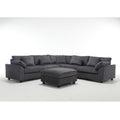 Arrival Oversized Modular Sectional Sofa Couches Set,Corduroy Upholstered Deep Seat Comfy Sofa For Living Room,Dark Gray Dark Gray Fabric 6 Seat