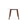 Carlton White Top Dining Table Brown,White Seats 4 Brown Dining Room Rubberwood Oval Mdf,Solid Wood