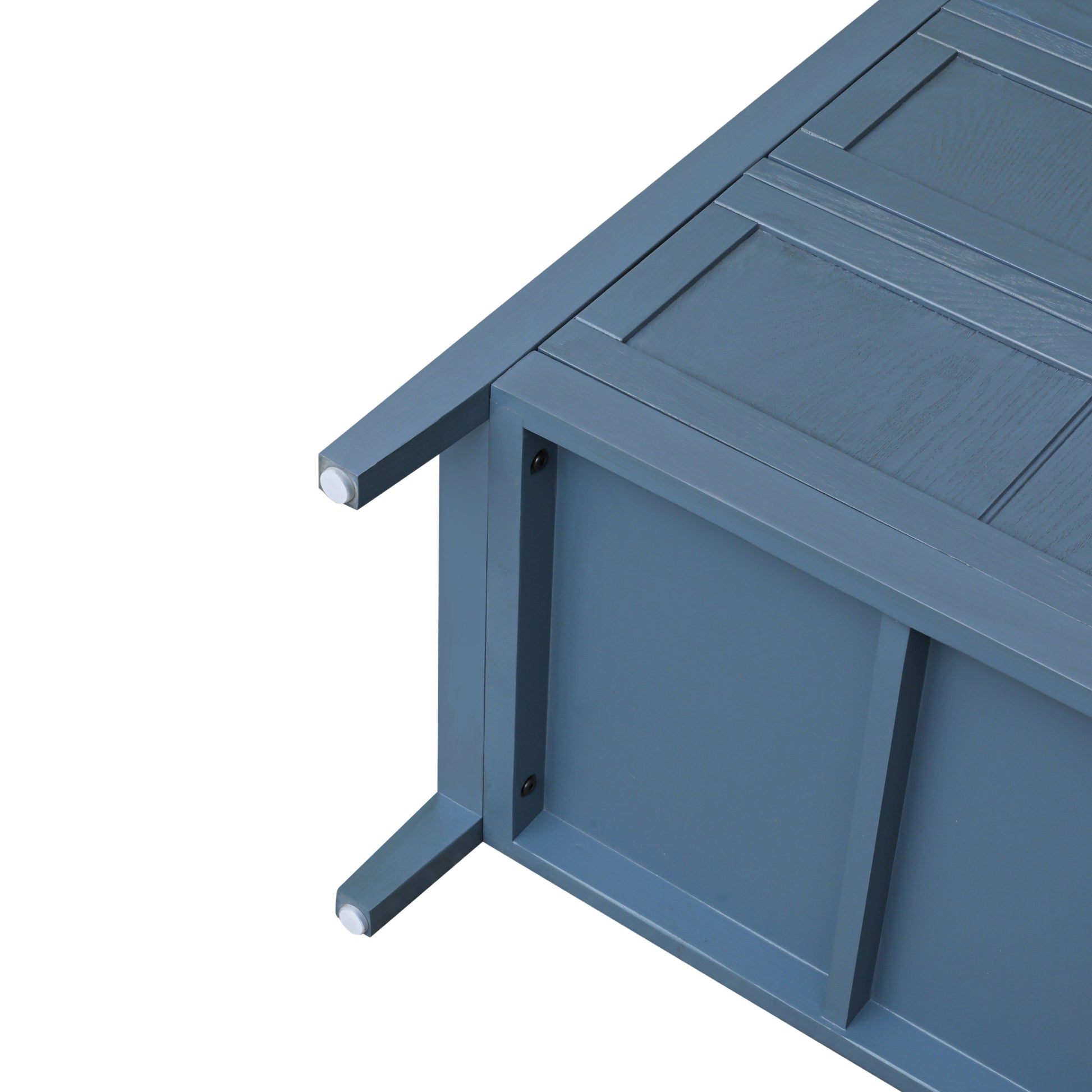 3 Drawer Cabinet, American Furniture,Suitable For Bedroom, Living Room, Study Blue Mdf