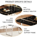 Table And Chair Set.A Rustic Industrial Rectangular Mdf Black Dining Table With Mdf Desktop And Electroplated Silver Metal Legs.Paried With 6 Chairs With Pu Cushion And Metal Legs. Black,Light Gray,Silver Seats 6 Mdf Metal