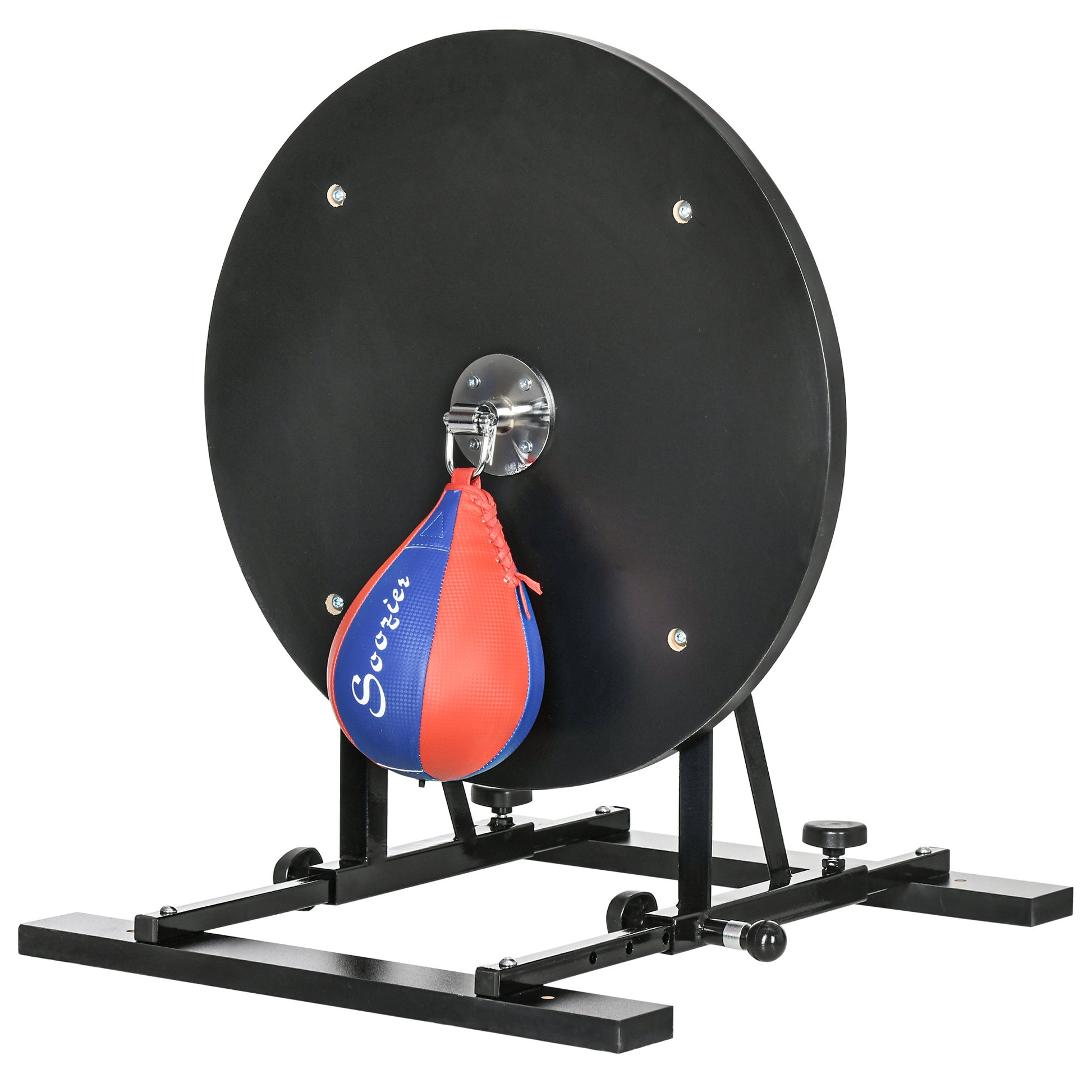 Soozier Adjustable Speed Bag Platform, Wall Mounted Speed Bags For Boxing, With 360 Degree Swivel And 10'' Speedbag Colorful Steel