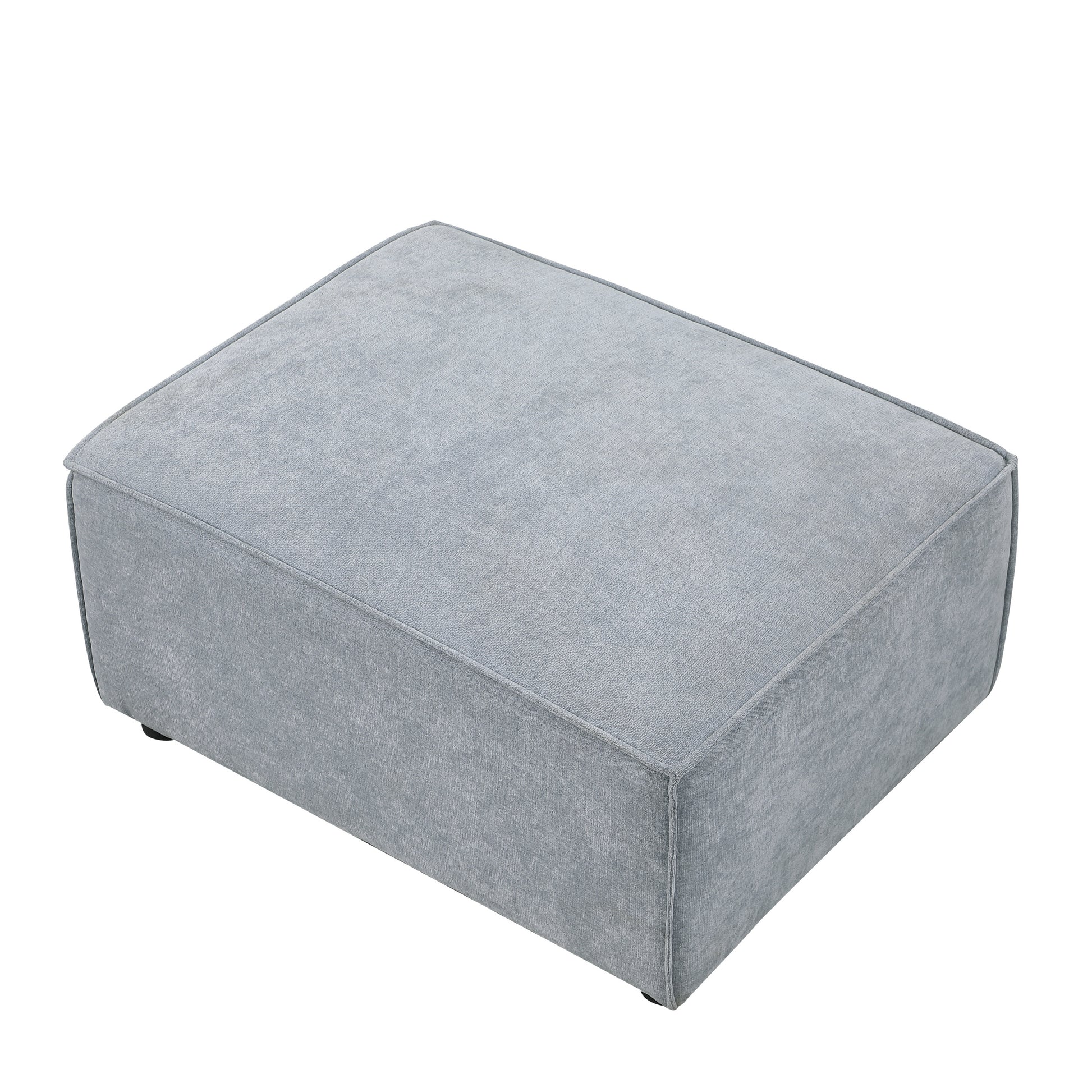 Modular Sofa Grayish Blue Chenille Fabric, Simple And Grand, The Seat And Back Is Very Soft. This Is Also A Knock Down Sofa Grayish Blue Chenille Wood Primary Living Space Medium Soft Cushion Back Medium Duty American Design Eucalyptus Square Arms Carbon