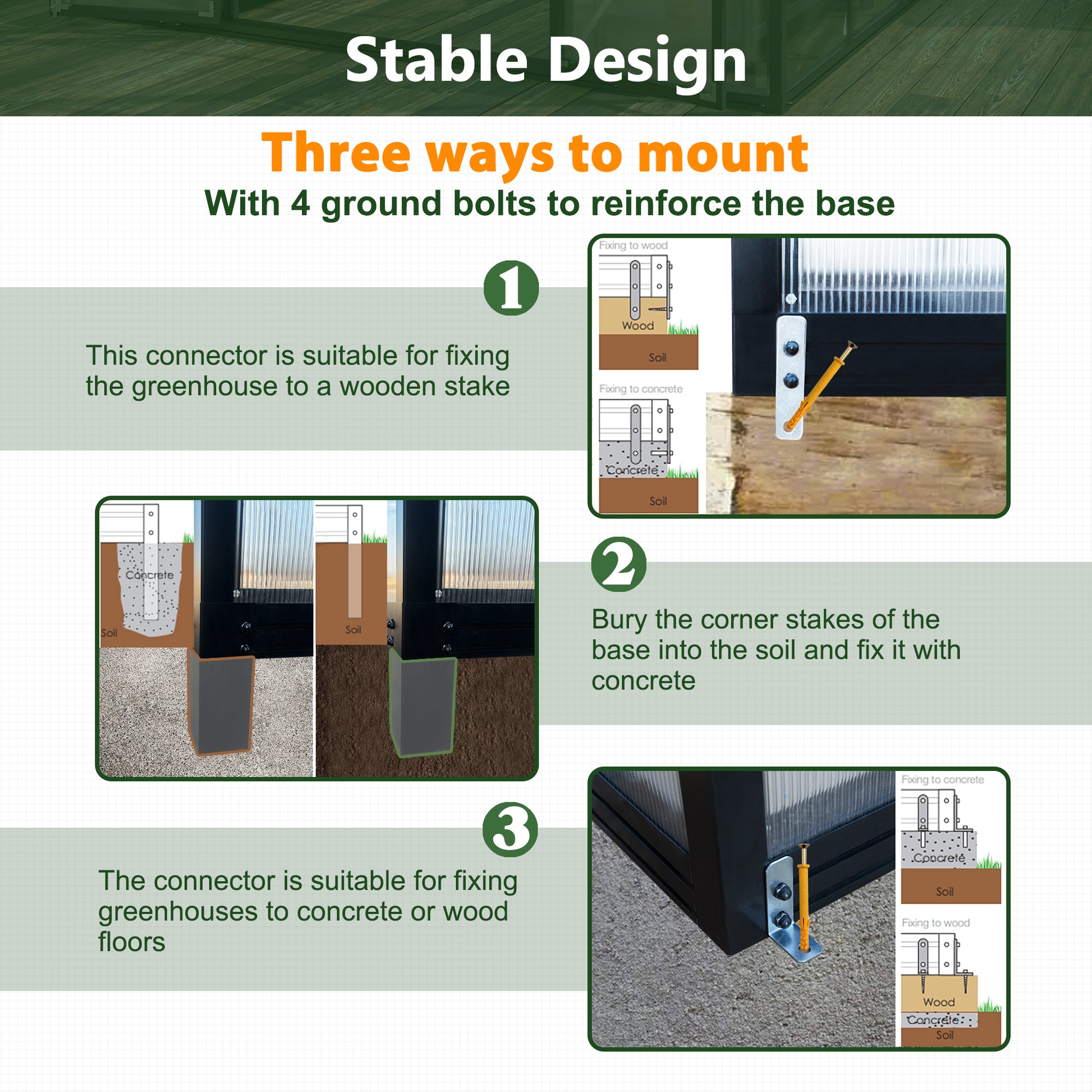 8' X 12' Outdoor Greenhouse, Heavy Duty Polycarbonate Greenhouse, Large Walk In Greenhouse With Double Doors And Two Ventilation Windows, Aluminum Greenhouse For Outdoor Greenhouse Garden Backyard
