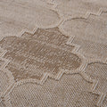 Naar Guros Collection 8X10 Cream Trellis Indoor Outdoor Area Rug Cream Polypropylene