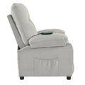 Recliner Chair With Message And Heater, Recliner Chair For Adult, Manual Control Message Chair Grey Steel