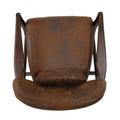 Club Chair Brown Microfiber