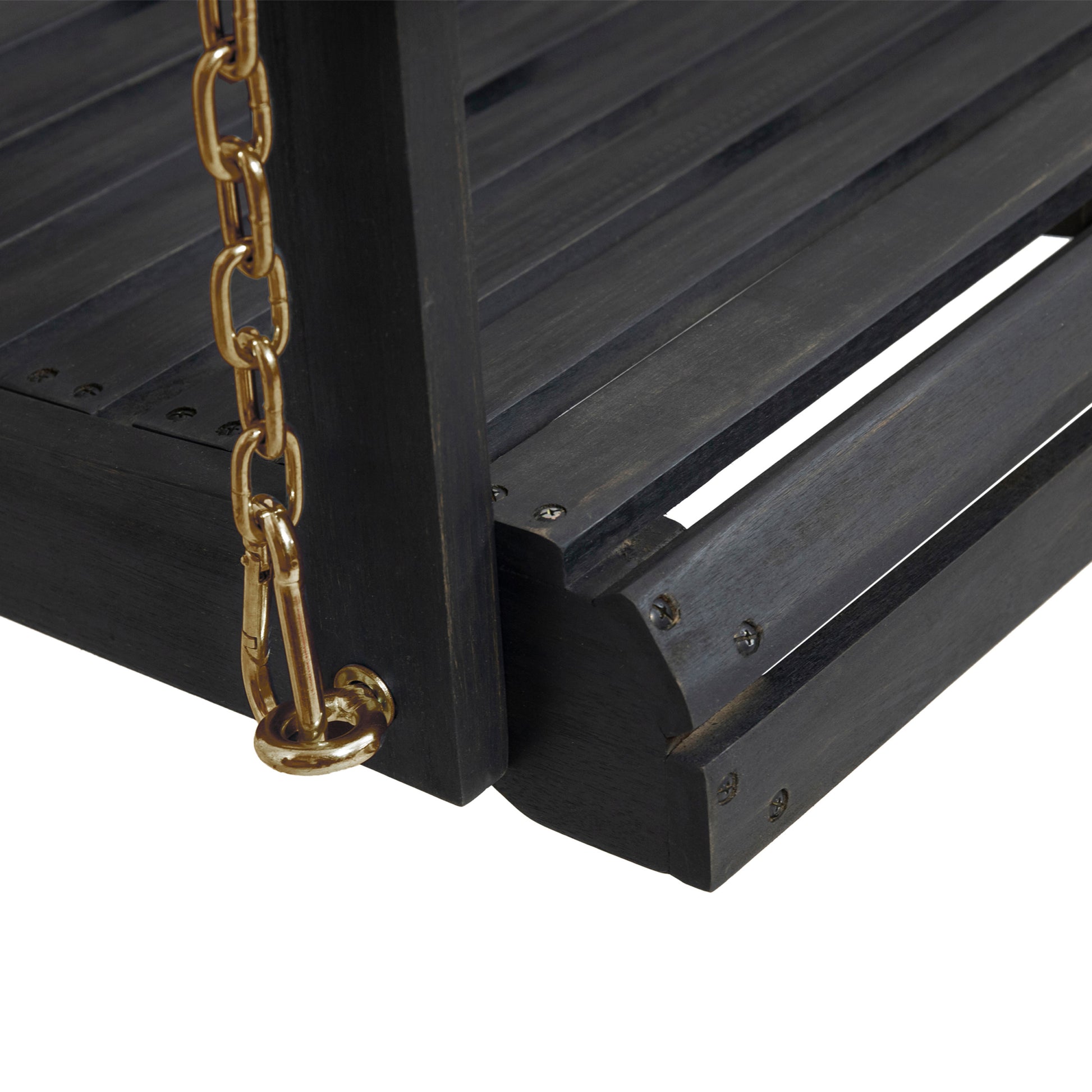 Tasmania Porch Swing Dark Grey Acacia Wood