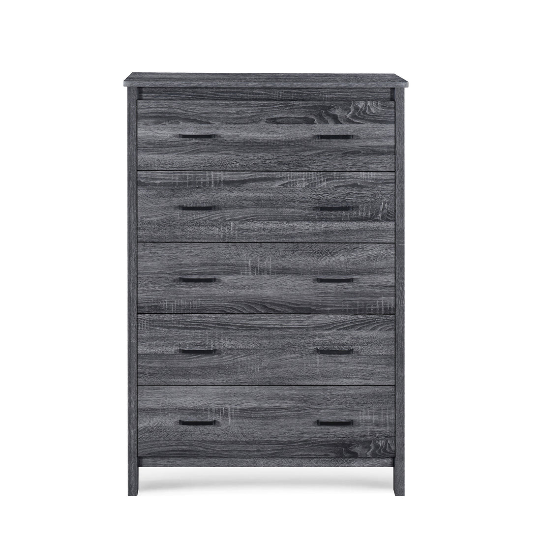 Toolless Assembly 5 Drawes Chest Dark Grey Mdf