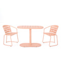 Santa Monica Bistro Set Coral Iron