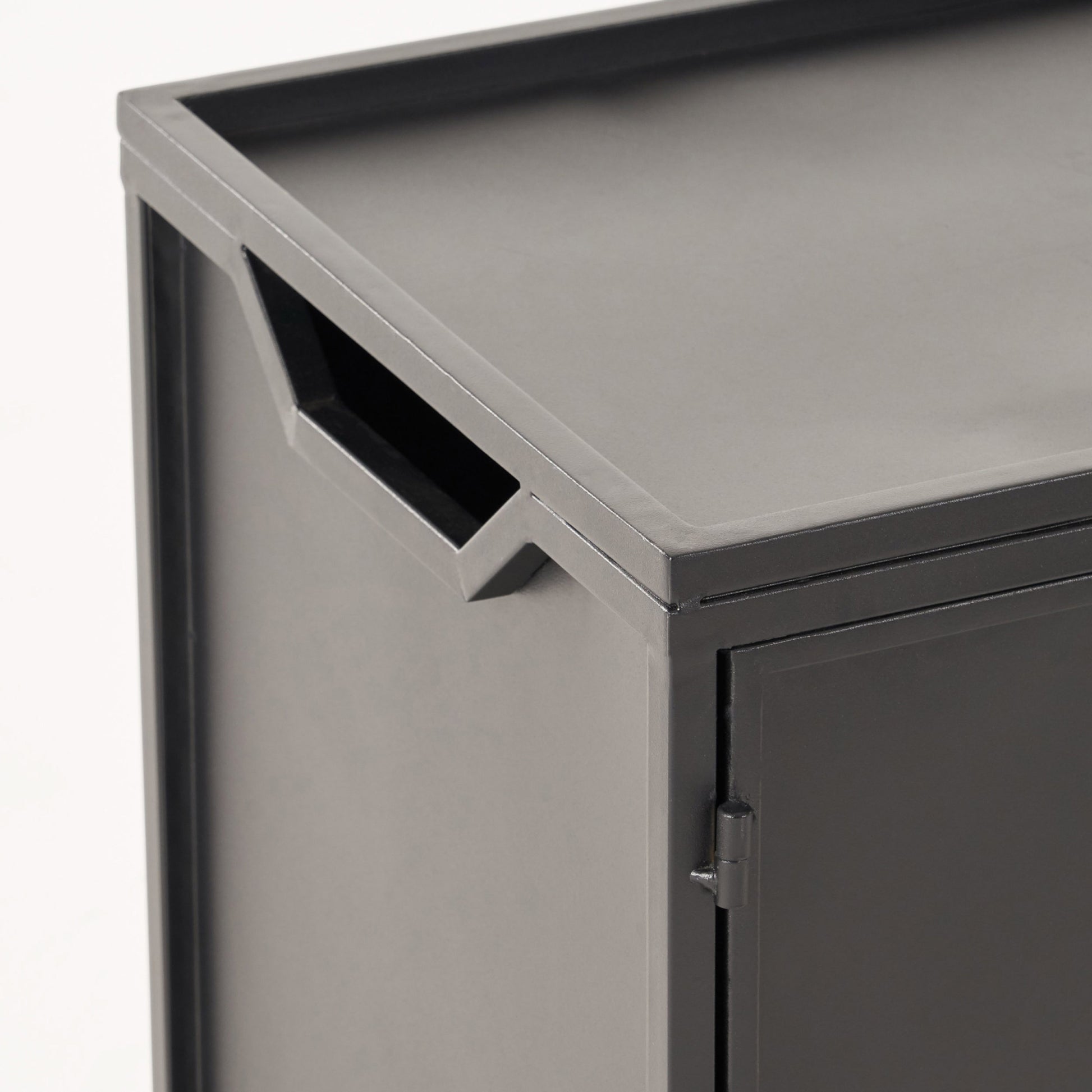 Metal Tank Holder Matte Black Iron