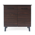 Multi Function Cabinet Sonoma Oak Walnut Brown Particle Board