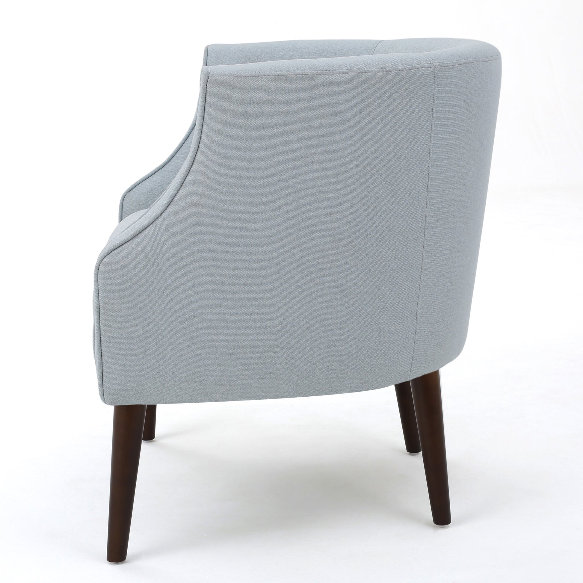 Club Chair Light Blue Fabric