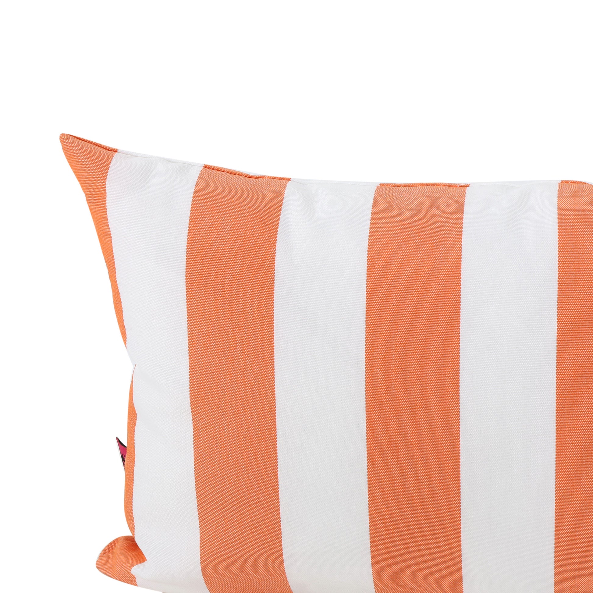 Coronado Stripe Rectangular Pillow Orange Fabric