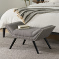 Marriott Ottoman Grey Fabric