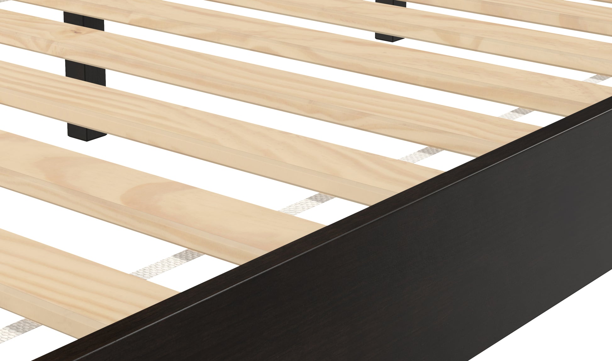 Nix King Platform Bed Black King Black Wood