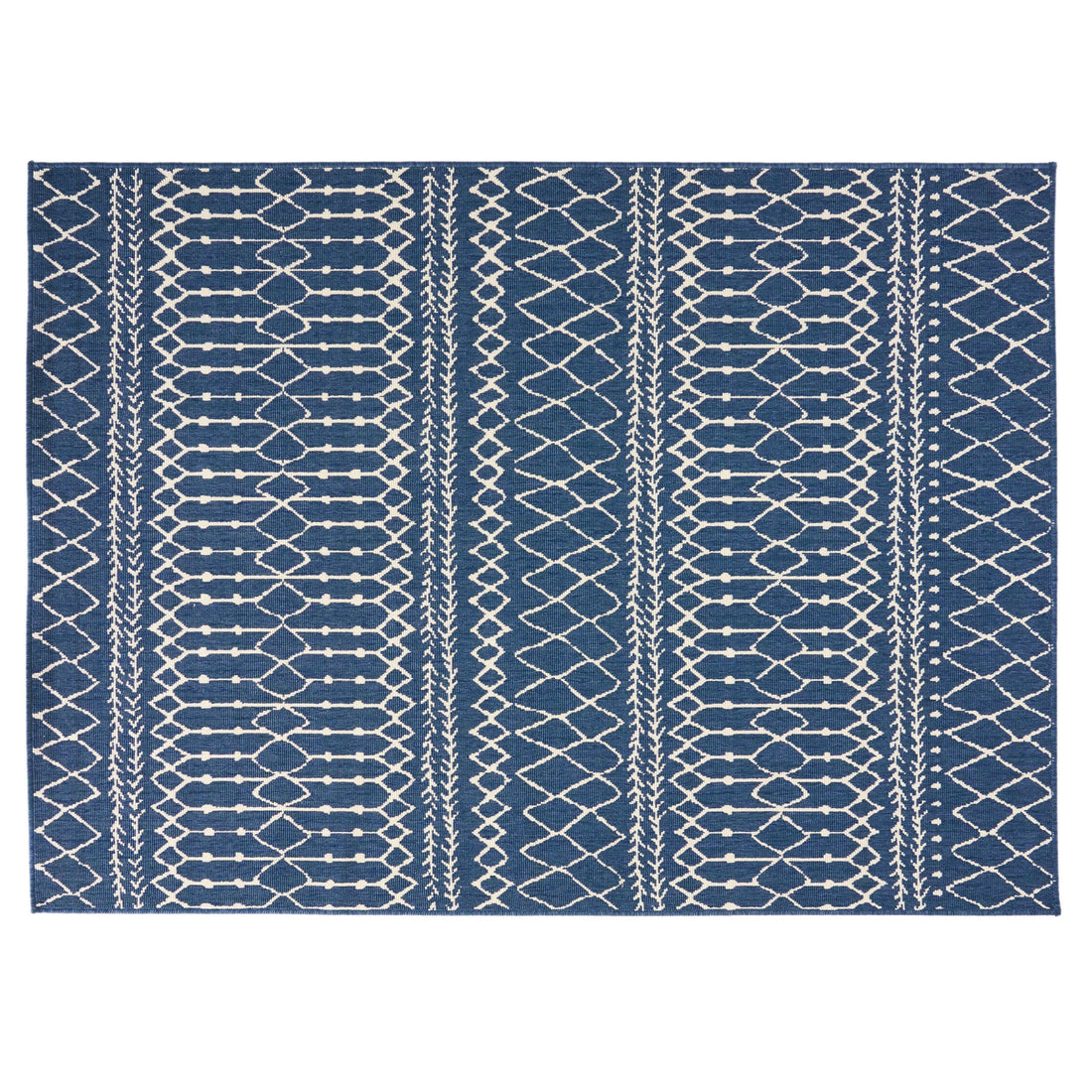 5'3"X7' Rug Blue Polypropylene