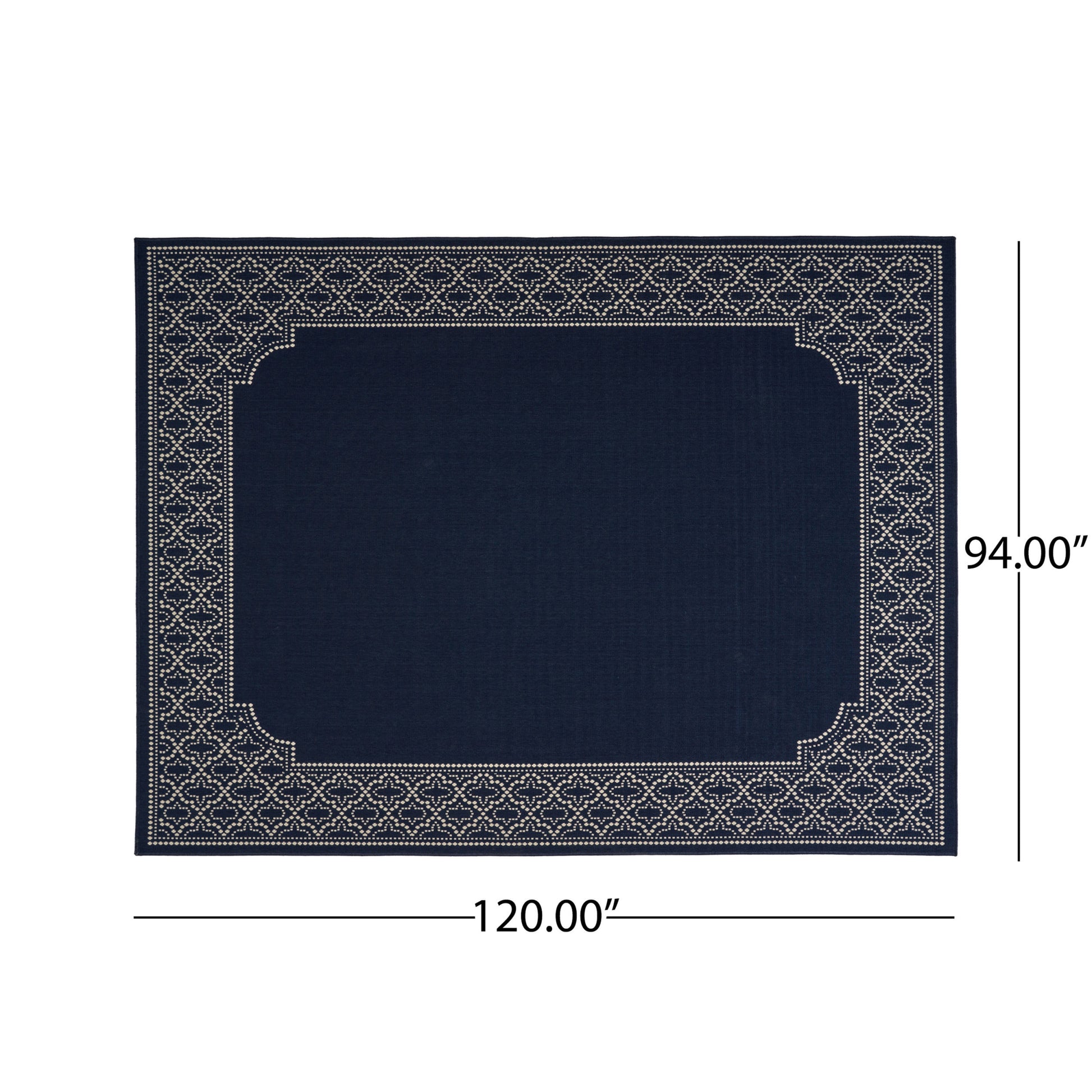 Marina 4401L 7'10" X 10' Navy Polypropylene