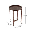 Cb Tray Table Copper Copper Iron