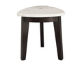 Francis White Marble Top End Table White White Marble