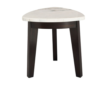 Francis White Marble Top End Table White White Marble