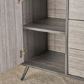 Multi Function Cabinet Grey Particle Board