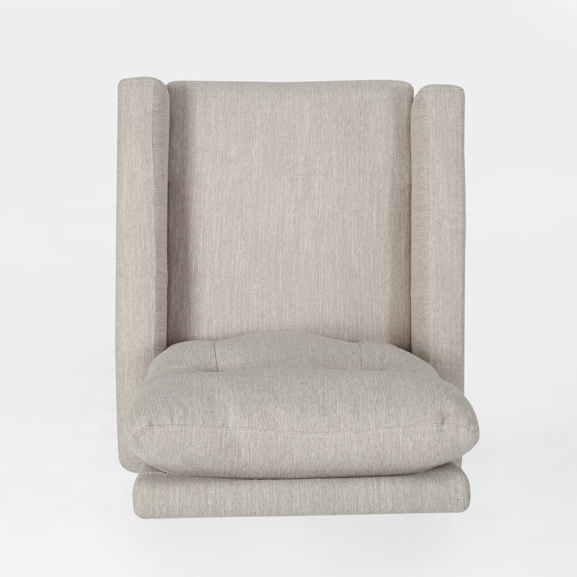 Glider Swivel Recliner Chair Beige Fabric