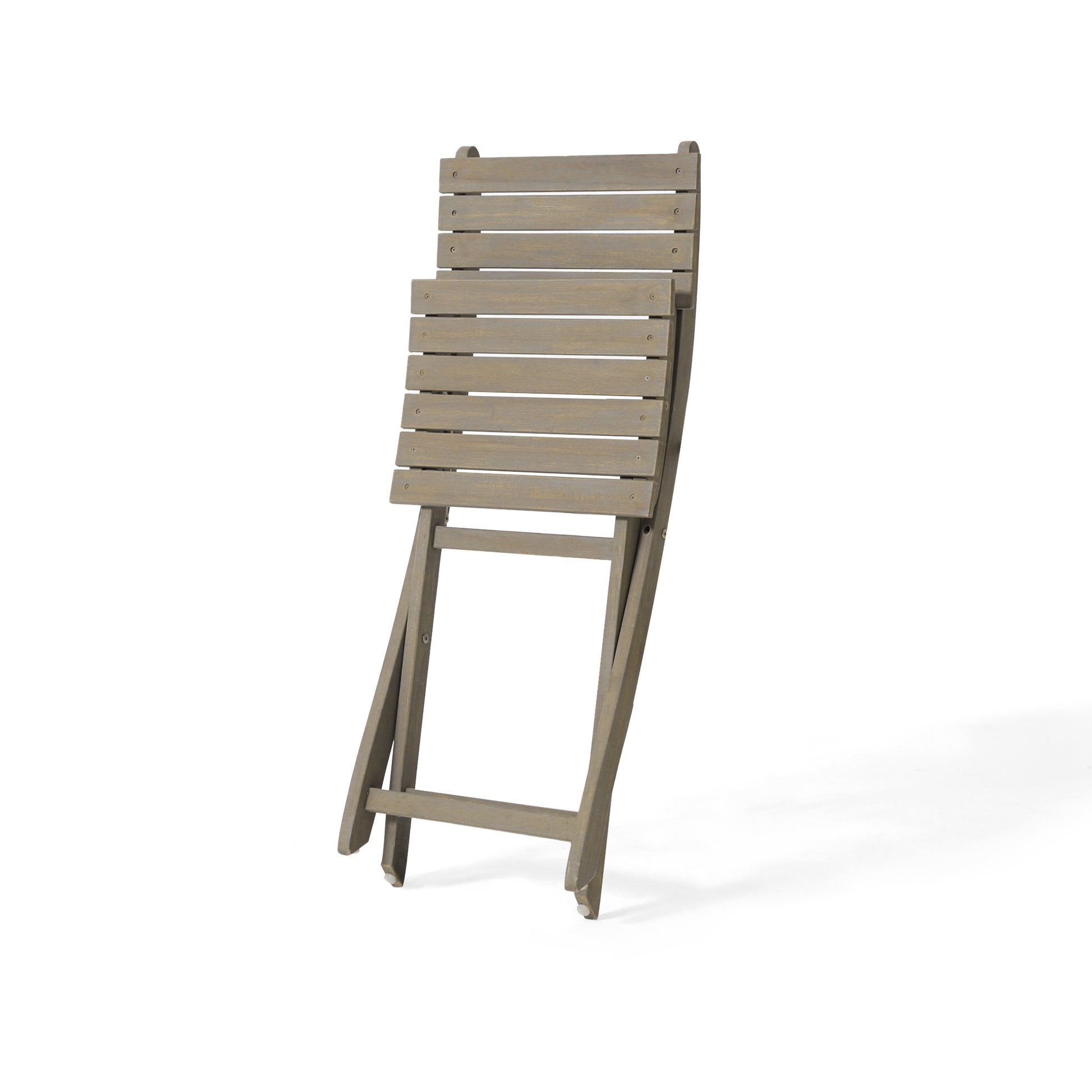 Positano Foldable Chair Grey Acacia Wood