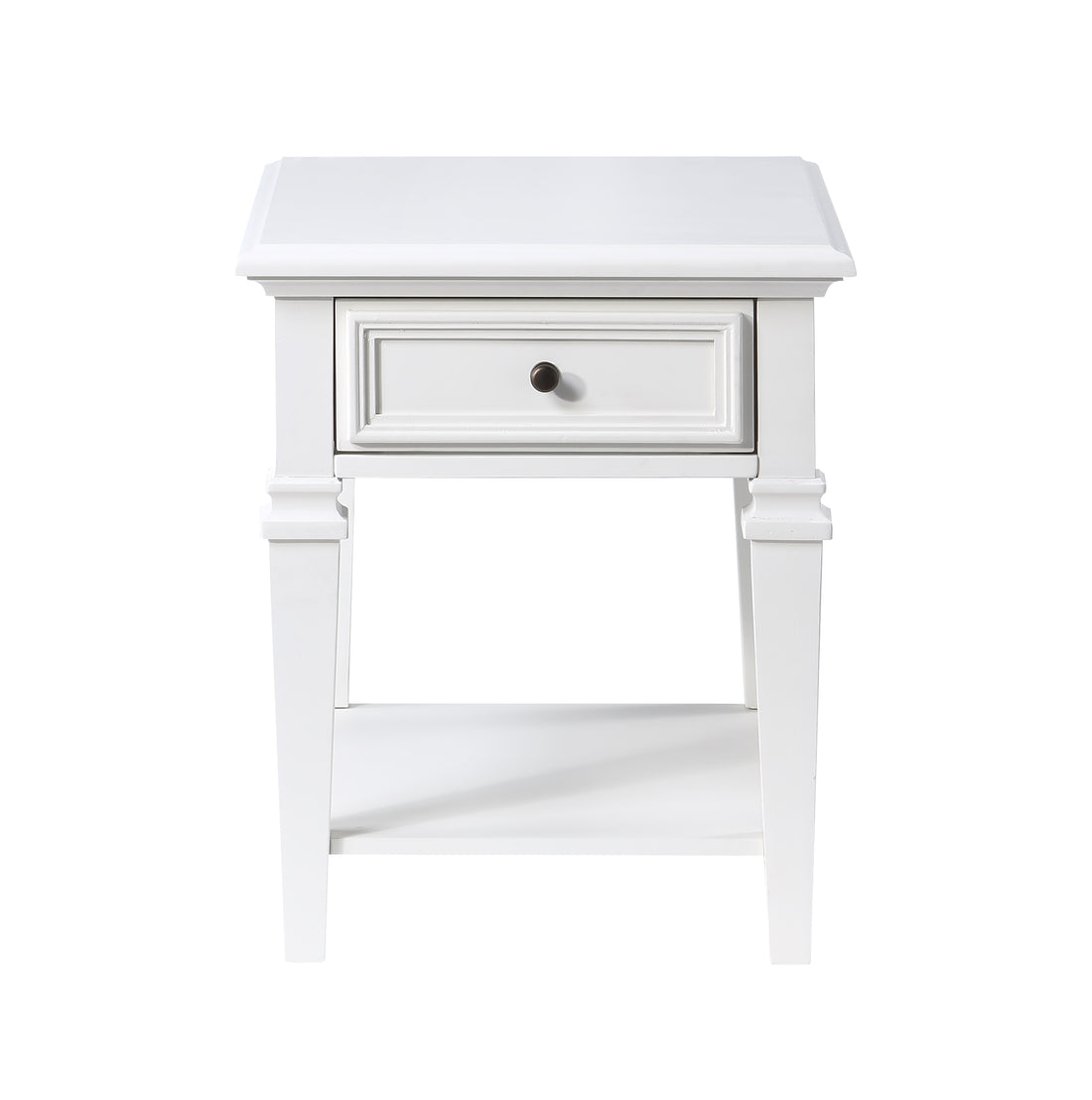 Charlestown End Table White White Wood