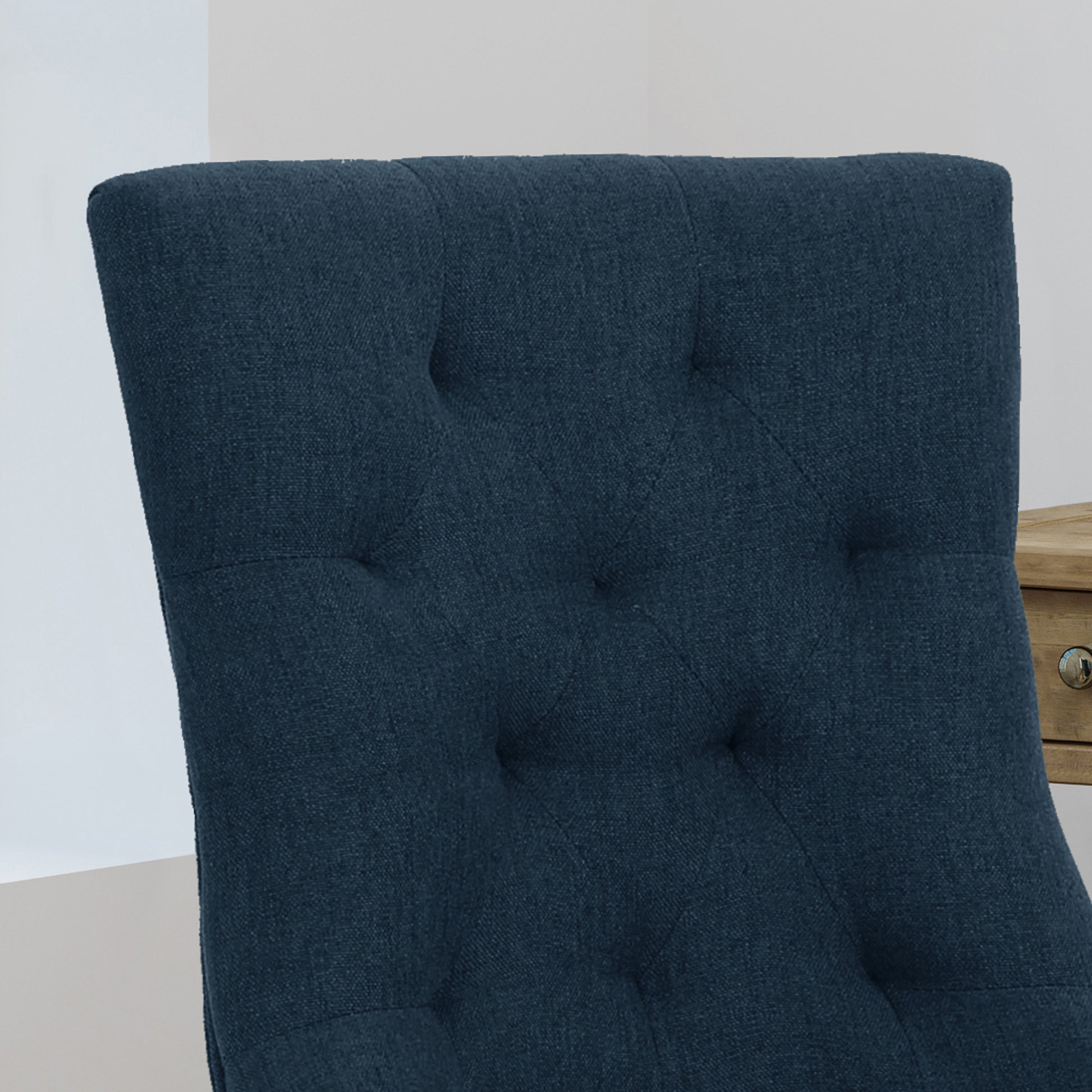 Office Chair Navy Blue Fabric