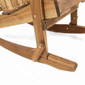 Malibu Adirondack Rocking Chair Natural Wood